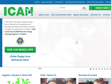 Tablet Screenshot of icandog.org